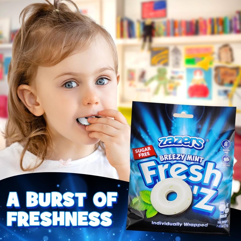 Freshmint Breath Mints for On-the-Go Refreshment - Breathsavers Breezy Fresh