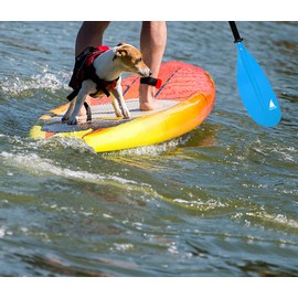 Karltion Kayak Paddle - Adjustable 2 Pieces Aluminum Alloy Shaft with Glass Fiber Blade for Surfing,Oar Fishing Easy Packable Travel- Blue