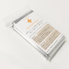 SimPLEISURE qa010001a10n099 Survival Sheet (Cold Protection, Thermal Insulation, Heat Shield Sheet) 51.2 x 82.7 inches (130 x 210 cm), Silver, Set of 10