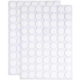 JANYUN 140 Pieces Double Sided Sticky Dots Stickers - Removable Round Putty Clear Tack No Trace Super Waterproof Small Stickers for Festival Decoration