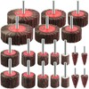 IROKCAKPT Flap Wheel #80 6mm Shaft 10 Types 20-Piece Set,