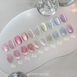 classic nail Yogurt gel water drop magnetic gel glitter gel 10 type set / 요거트젤 물방울 자석젤 글리터젤 10종 세트