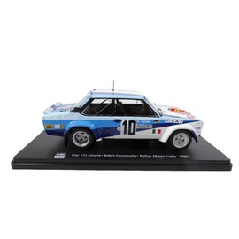 OPO 10 - Miniature Car 1:24 Scale Compatible with Fiat 131 Abarth - ROHRL - Rally Monte-Carlo 1980 - RVQ09