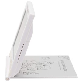 Arias AC18083SXSG-CR Alarm Clock, Digital, Folding, Calendar, Temperature Display, Timer Function, White, 3.1 x 3.4 x 0.5 inches (7.8 x 8.7 x 1.2 cm)