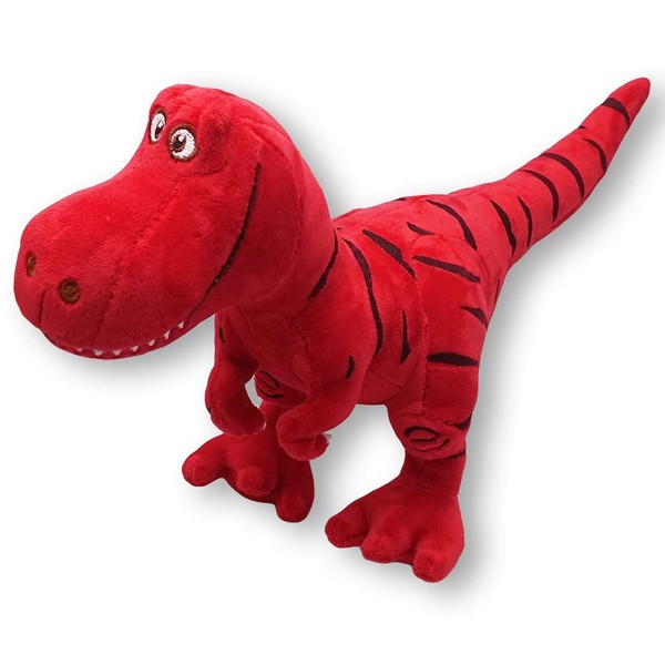 Saiyodo T-Rex Dinosaur Stuffed Animal Body Pillow, Cushion, Fluffy Toy (16.9 inches (43 cm), Red