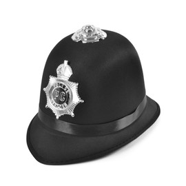 Bristol Novelty BH660 Police Bobby Hat Satin Fabric, Unisex-Adult, One Size
