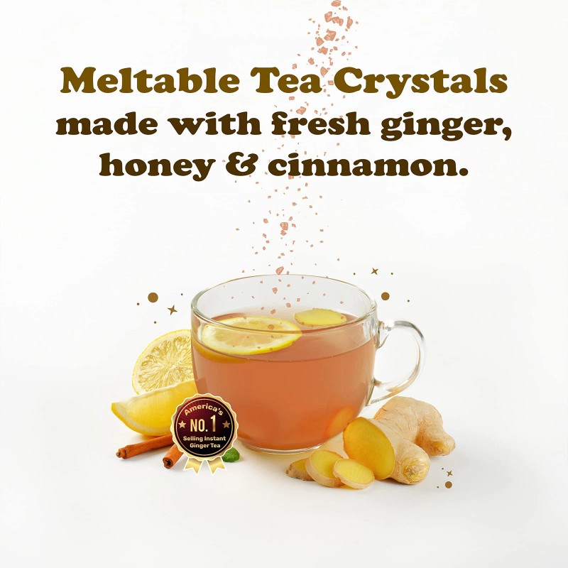Pocas (40 Bags) Pocas Instant Ginger Honey Tea 18g/0.63oz (Honey