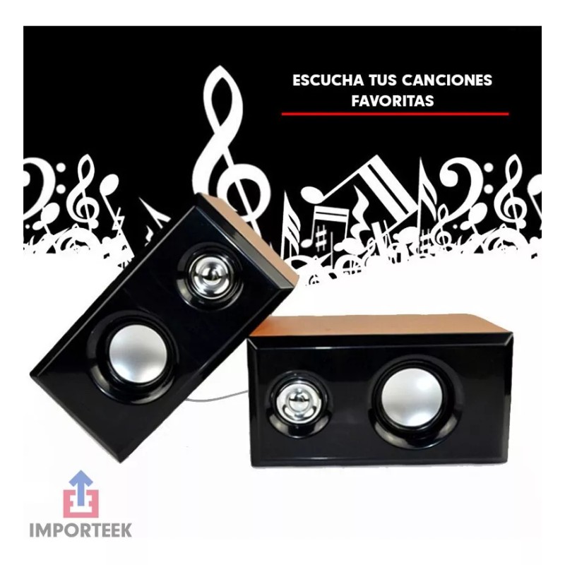 Importeek Bocinas Computadora Pc Laptop Alambricas Multimedia Stereo