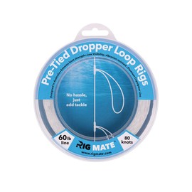 60 lb Pre-Tied Dropper Loop Rigs. Fishing Line Spool. Loops 18 Inches Apart with 5.5 Inch Loop Size. Perfect for Saltwater & Freshwater Fishing. Perfect for Snapper & Other Bottom Feeding Fish.