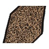 Allegra K Women's Pleated Scarf, Neckerchief, Leopard Print, Rhombus Shape,