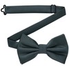 DonDon Men's Handmade Silk Look Bow Tie 12 x 6