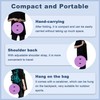Upgraded Telescoping Stool Collapsible Stool with Seat Cushion & Bag,
