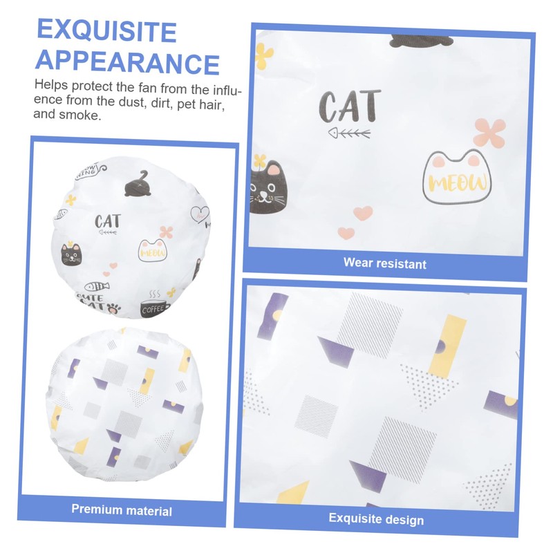 Hohopeti Protect Your Floor Fan 3pcs Round Fan Covers Floor