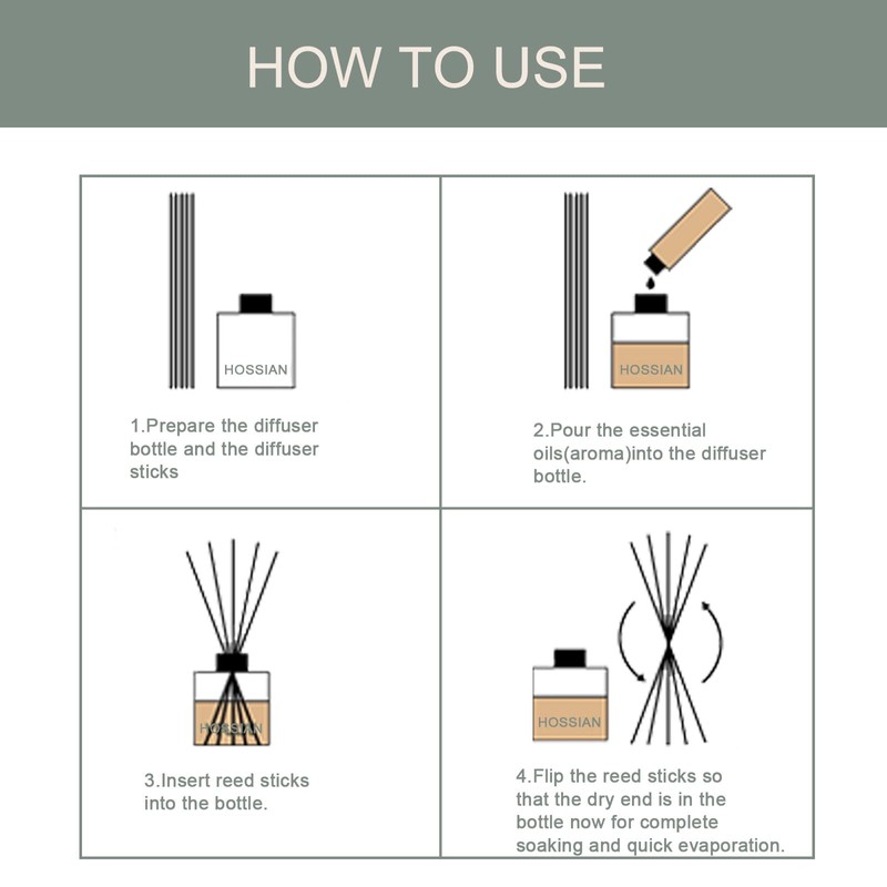 HOSSIAN 10 x Random Coloured Ball Vines Aroma Diffuser Aromatherapy