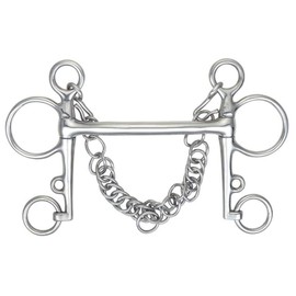 Shires Equestrian Mullen Mouth Pelham Bit 5" Steel