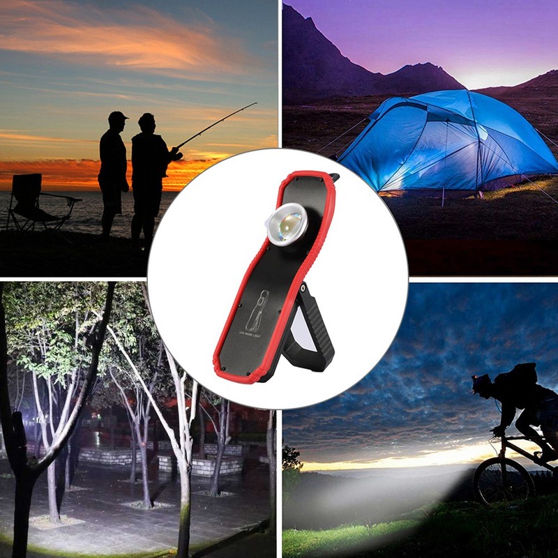 Portable COB Emergency Spotlight LED Warning Lamp with Magnet for