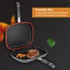 Portable Double Sided Grill Pan with Anti Burn Handle 32cm