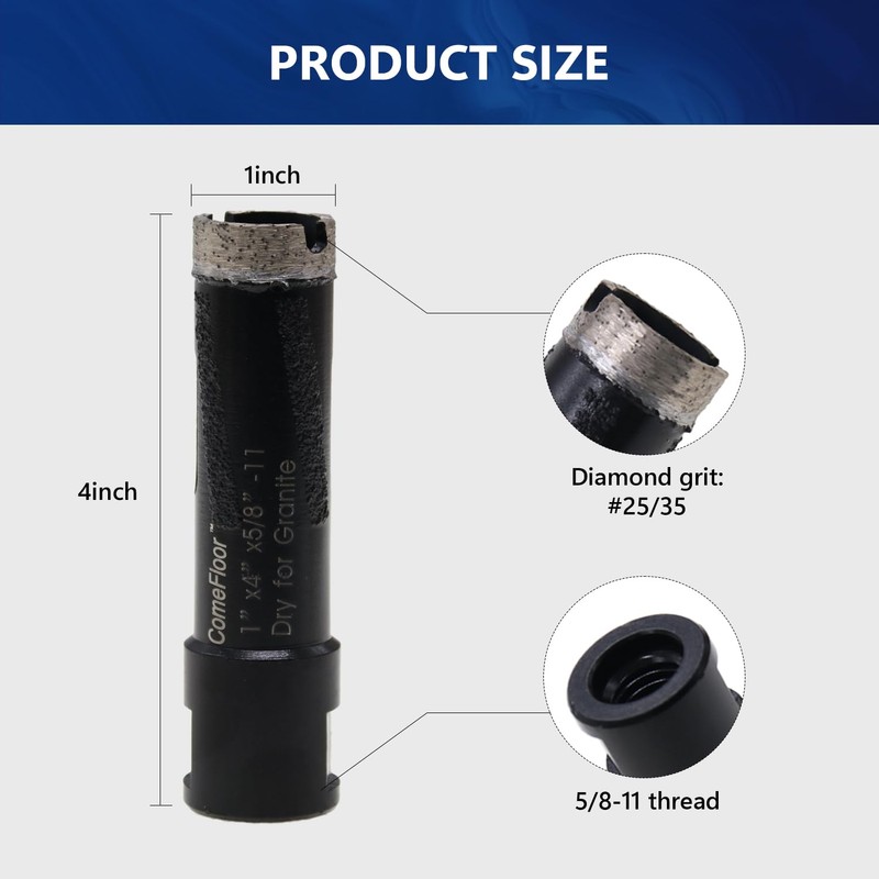 Diamond Core Drill Bits for Hard Stone Concrete Granite Marble,
