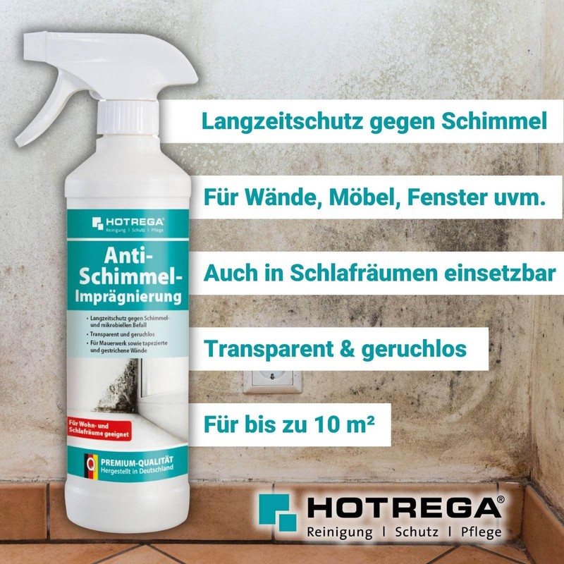 HOTREGA Anti-Mould Impregnation 500 ml - Long-Term Protection Against Mould