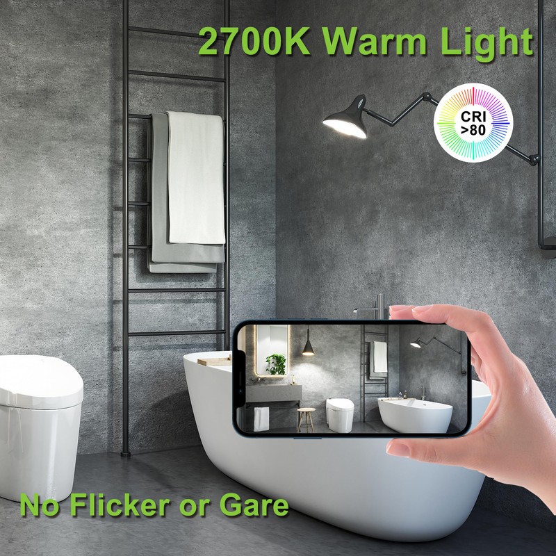 runquiz A19 Clear Led Bulbs, E26 Dimmable Edison Bulbs, 5000K