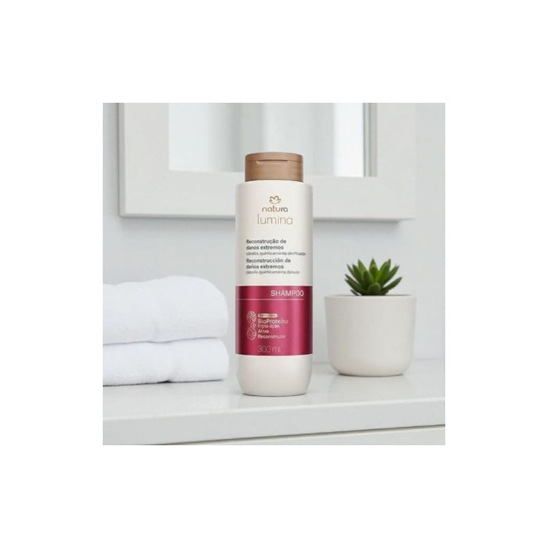Shampoo Reestructurante Cabello Quimicamente Dañado 300ml Natura Lumina