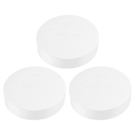 PATIKIL 3.5"/89mm PVC Pipe End Cap Fitting, 3 Pack Furniture Grade Plug Coupling Socket for DIY, Garden