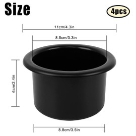 Pack of 4 Cup Holders, Cup Holder, Car Cup Holder, Drink Holder, Desk, Universal Marine Boat Cup Holder, for Car, Sofa, Boat, Truck, Lounger, Poker Table