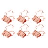 100Pcs Binder Clips Hollow Penguin Shape Sturdy Metal Small Binder
