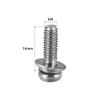 sourcing map M4 x 14mm Stainless Steel Phillips Pan Head