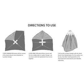 Umttery Heavy-duty Bed Sheet Detangler, Keep Heavy Duvet Covers/Blankets/Quilts/Rugs from Tangling, Twisting & Balling in Washer and Dryer, 2 pcs