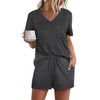 RUBZOOF Pajamas for Women Shorts Set Casual V Neck Short