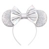 JOYFISCO Mouse Ears Headbands Shiny Bow Mouse Ears Headband Glitter