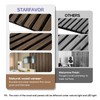 Wood Slat Wall Panel-2 Pcs Soundproof Wood Panels for Wall
