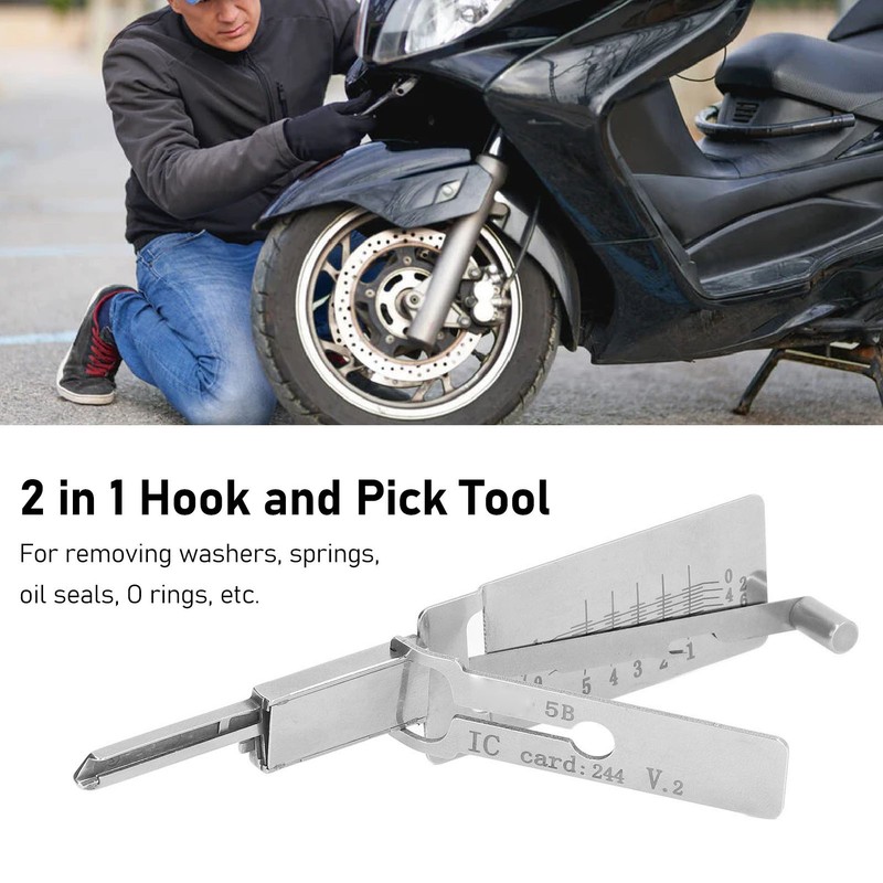 2 in 1 Pick and Hook Tool Stainless Steel Civilian