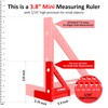 3.8＂Mini 3D Multi-Angle Measuring Square Ruler, WT102A High Precision Hole