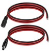 RUNCCI-YUN 2PCS 14AWG 12V 5.5mm x 2.5mm DC Power Pigtail