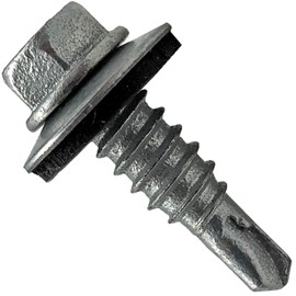 #14 x 7/8" Metal to Metal Type #1 NO PAINT 5/16" Hex Head -Drill Point - Stitch Tek - Metal to Metal Roofing Screws. 9/16" EPDM Washer