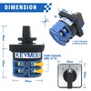 KEYMOO 32A Rotary Changeover Switch, 660V 3 Position 2 Phase