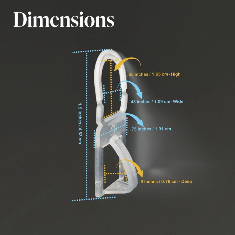 Plastic Piggy Back Clothing Hanger Connectors, Clothes Hanger Combiner/Joiners, 100