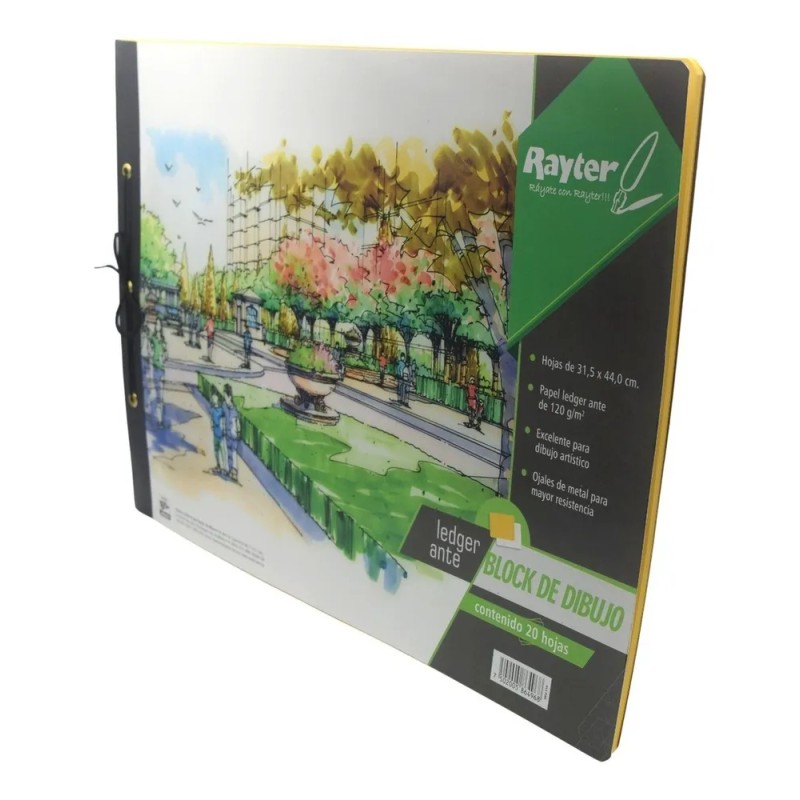 Block De Dibujo Ledger Ante Rayter Cont. 20 Hojas