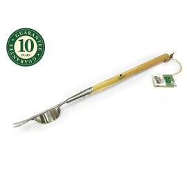 Greenman Dandelion Fishtail Weeder Daisy Grubber Long Ash Handled Stainless Steel 72cm x 5cm