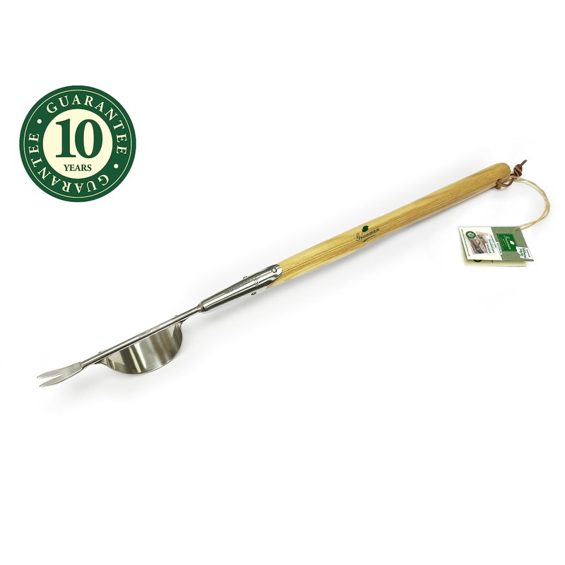 Greenman Dandelion Fishtail Weeder Daisy Grubber Long Ash Handled Stainless