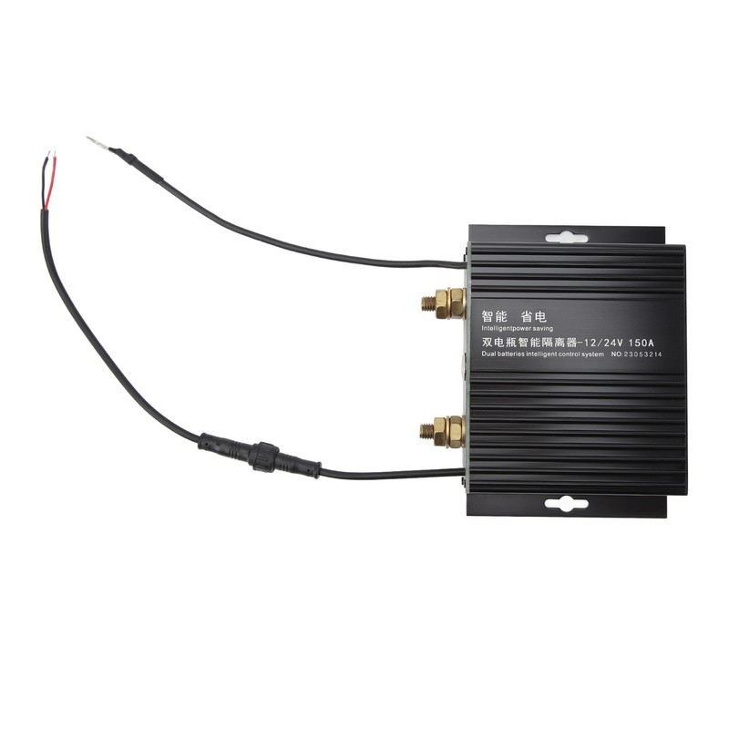 Dual Battery Isolator 150A 12V 24V LED Smart Flashing Voltage
