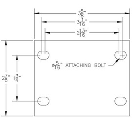 Faultless Series 400-7700 Caster - 3" x 1-1/4" Thermoplastic Rubber on Plastic Wheel, Swivel, 493-3TG