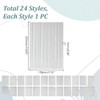 HOBBIESAY 24Pcs Polymer Clay Texture Sheets 17.8x25.5cm Clay Texture Mats