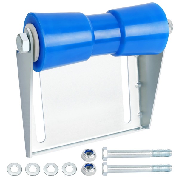 TENGBASE 8inch Boat Trailer Rollers with Brackets, Keel Roller Assembly