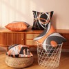 EZVING Orange 16x16 Pillow Covers Set of 2 Abstract Stripes