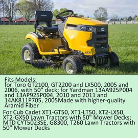 RTPOWER Replaces Lawn Mower Deck Belt Replacement for Z248F Husqvarna 582558001 RedMax RZT48 Jonsered Z48F (954-04077, 954-04077)