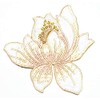 White Lotus Flower Buddhism Guanyin Patch Lotus Flower Blossom Plant