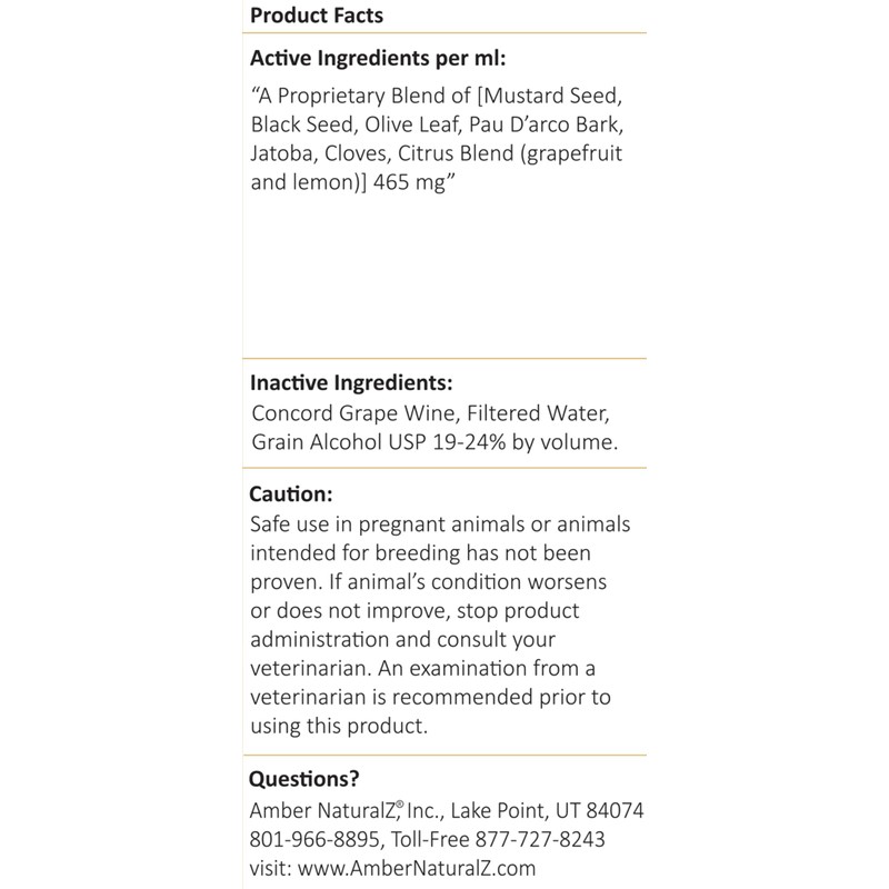 Amber NaturalZ Kochi Free Herbal Supplement for Dogs, Cats, Birds,